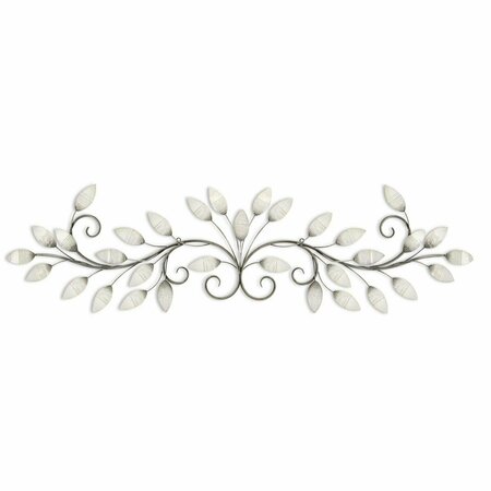 KD ESTANTERIA Brushed Pearl Over The Door Wall Decor White KD3098112